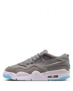 Grade-School Air Jordan 4 RM Flat Pewter/Blue Chill-Photon Dust-White