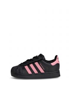 Toddler Superstar II Comfort Closure Elastic Lace Core Black / Glow Pink / Core Black