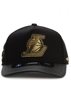 NBA Los Angeles Lakers Gold Twist Pro Pinch Snapback  Black/Gold