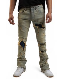 FBRK Octane Stacked Jean 033083STK-DTB - Shiekh FBRK Octane Stacked Jean 033083STK-DTB - Shiekh