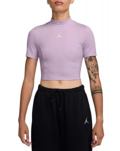  Short-Sleeve Knit Crop Top DOLL/WHITE