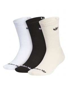 Womens Originals Trefoil 2.0 3-Pack Crew Socks White / Black / Wonder White