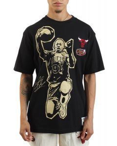 NBA Blockbuster Chicago Bulls Denis Rodman T-Shirt  Black