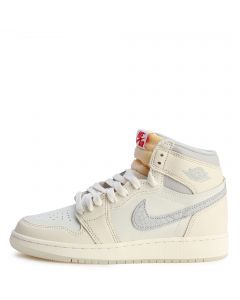 Grade-School Air Jordan 1 Retro Sail  Sail/University Red-Pale Ivory