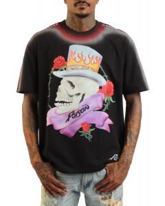 LOVE ON THE ROCKS POISON TEE Black