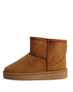 Fur Ankle Bootie Camel