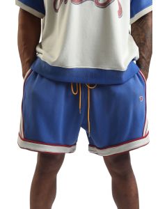 Warm Up Shorts  Blue/Cream