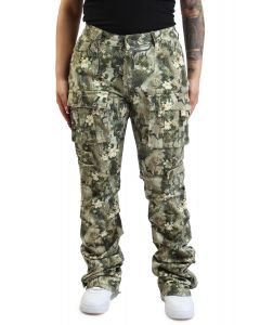High-Rise Cargo Pants Camouflage