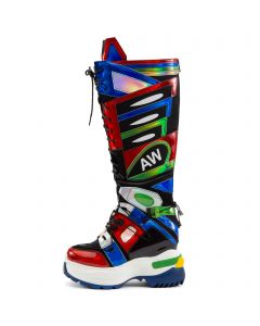 Oval-7 Platform Boots Multi