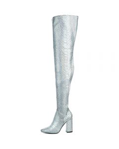 Cape Robbin Betisa-49 Silver Boot Silver