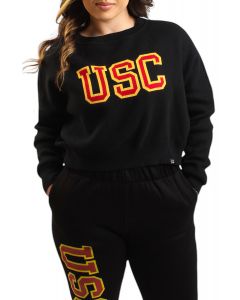 USC KNIT SWEATER  BLACK