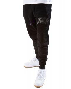 Stone Script Jogger Black-Black