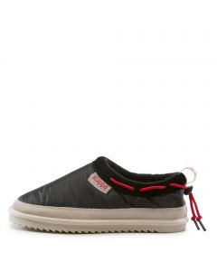 222 Banda Mule Slipper Black-Eggnog-Red