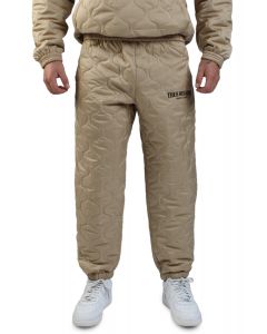 Quilted Joggers  Travertine