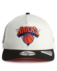 NBA New York Knicks 9FIFTY A-Frame Pre-Curved Snapback  Off-White
