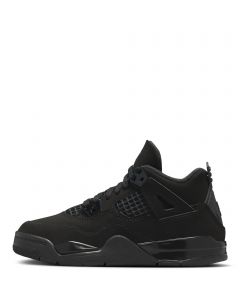 Pre-School Jordan 4 Retro Black Cat  Black