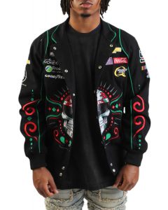 JH DESIGN Budweiser Racing Jacket KSH303BUD4-BLKRED - Shiekh