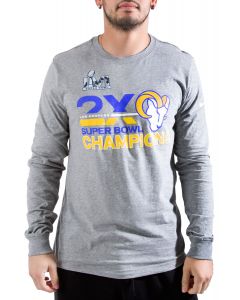 JH DESIGN LA Rams Championship Long Sleeve Tee RMS8L3SBA2-WHT - Shiekh