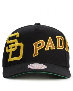 MLB San Diego Padres Busted Logo Pro Pinch Fit Snapback   Black