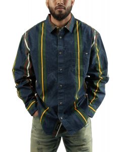 Kane Long Sleeve Shirt Dress Blues