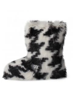 melanie-21Fur Boot Black/White