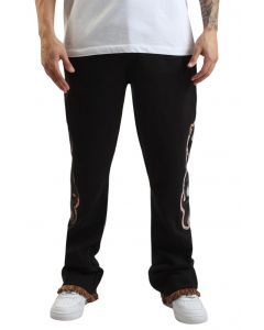 Flame Thrower Fleece Sweatpant Black