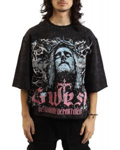 Visionaire Rhinestone T-Shirt  Black