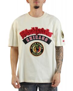 NHL Chicago Blackhawks Double Logo T-Shirt  Eggshell