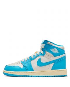Grade-School Air Jordan 1 High OG UNC Reimagined Dark Powder Blue/Dark Powder Blue-Sail