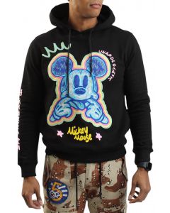 超人気高品質 MAXIMA MY50181 Hoodie Pullover Scribble Mouse Mickey Men's トップス