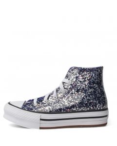 Pre-School Chuck Taylor All Star EVA Lift Glitter Night Indigo/White/Blue