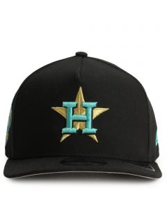 MLB Houston Astros 9FIFTY Pre-Curved Snapback Black/Aqua