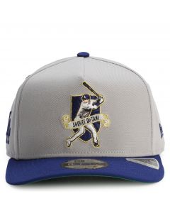 MLB Los Angeles Dodgers Shohei Ohtani 950AF Pre-Curved Snapback Gray/Dodger Blue