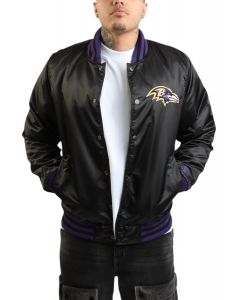 NFL Baltimore Ravens Varsity Jacket  Black