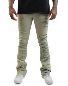 Camillo Stacked Jean Egg Shell Tint