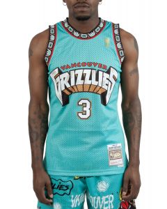 Mitchell & Ness Men's Mitchell & Ness Mike Bibby Turquoise Vancouver  Grizzlies 1998-99 Hardwood Classics Marble Swingman Jersey