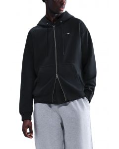  Solo Swoosh Full-Zip Fleece Hoodie Black/Black/White