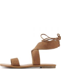 Zinty Lace-Up Sandal Tan