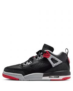 Grade-School Spizike Low Black/Gym Red-Wolf Grey-White