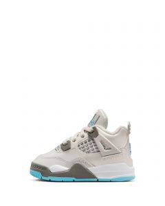 Toddler Jordan 4 Retro Blue Chill Photon Dust/Blue Chill-Flat Pewter-White