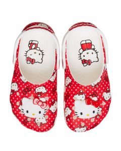 Grade School Hello Kitty Red Classic Clog Red