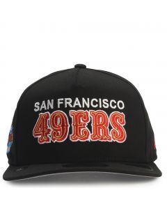 NFL San Francisco 49ers 950 A Frame Pre-Curved Snapback  Black