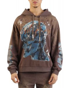 Post Human Newborn Hoodie  Caffe