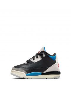 Toddler Jordan 3 Retro Black/Chile Red-Neutral Grey