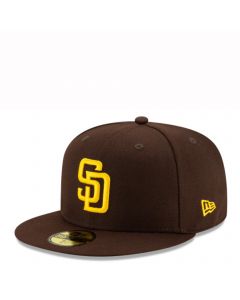 San Diego Padres Authentic Collection 59fifty Fitted Brown, Gold