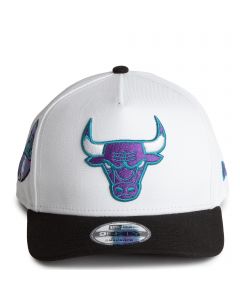 NBA Chicago Bulls 9FIFTY A-Frame Snapback  White/Purple