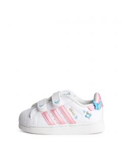 Toddler Disney Superstar II Comfort Closure Cloud White / Light Pink / Lucid Aquamarine