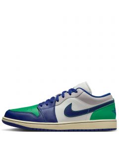 Air Jordan 1 Low Sail/Deep Royal Blue-Stadium Green