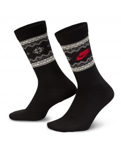 Fair Isle Crew Socks (1 Pair) Black