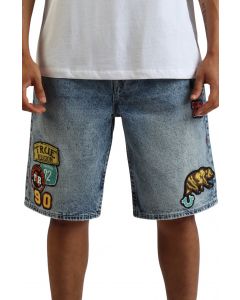 Bobby Patches Shorts  Canyon Fog Dark Wash